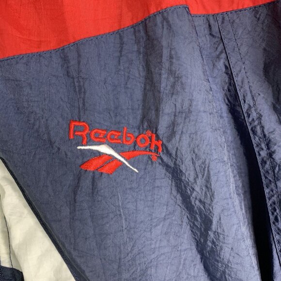 Reebok  Classics Vector Track J Zip Windbreaker Jacket Removable Hood Mens Large - Picture 4 of 10